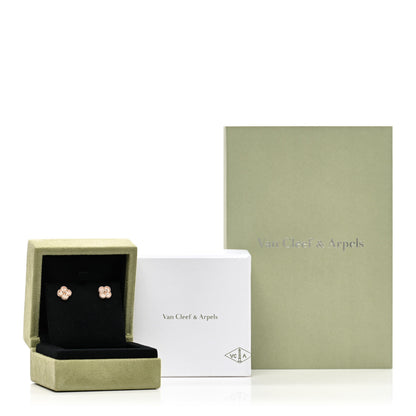 Van Cleef & Arpels 18K Rose Gold Sweet Alhambra Earrings 5 of 5