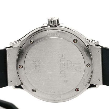 Hublot Stainless Steel Rubber Diamond Bezel 37mm Classic MDM Automatic Watch Black 1710.1.054 4 of 4