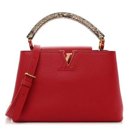 Louis Vuitton Taurillon Snakeskin Capucines BB Rubis 1 of 9