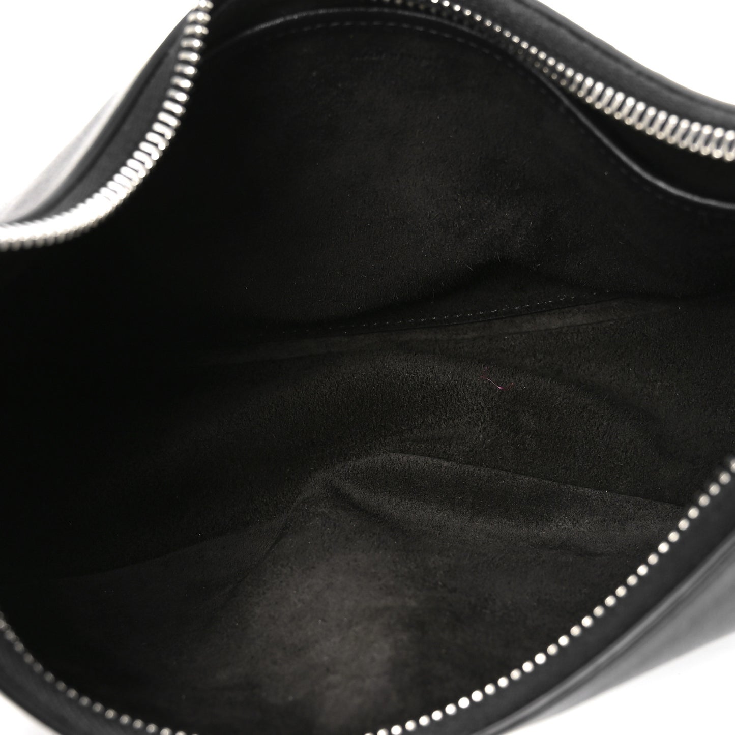 Calfskin Ava Logo Shoulder Bag Black