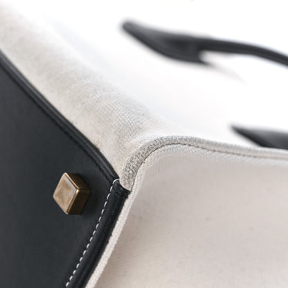 Celine Cotton Canvas Medium Phantom Luggage White 11 of 12