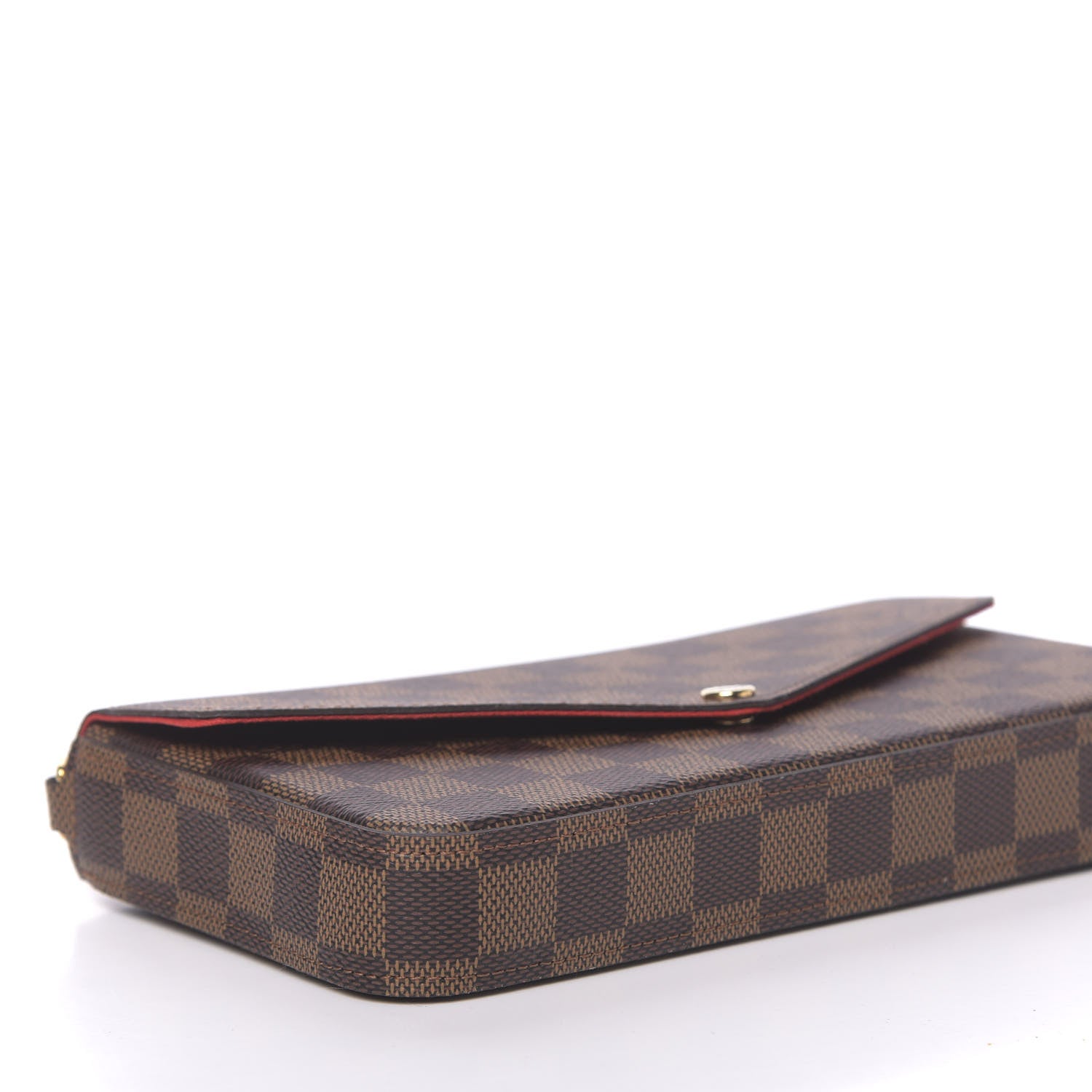 Louis Vuitton Damier Ebene Pochette Felicie Chain Wallet 7 of 9
