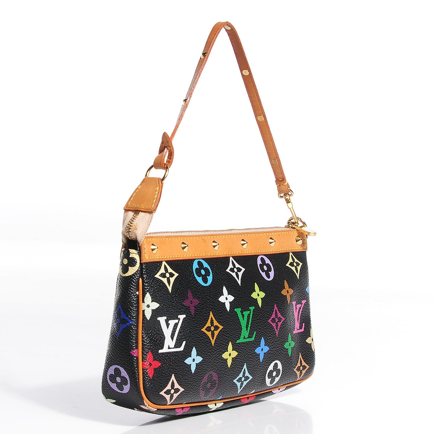 Monogram Multicolor Pochette Accessories Black