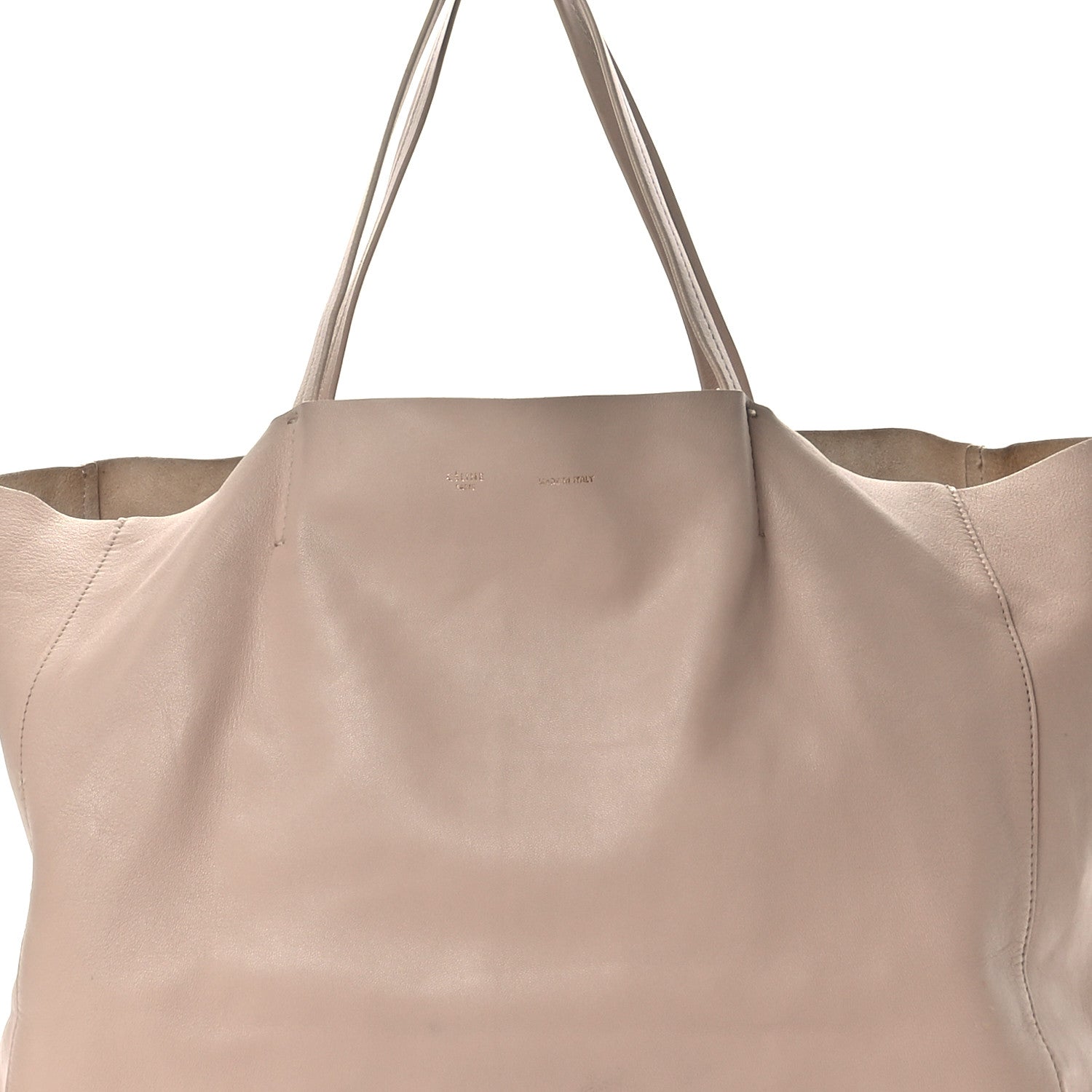 Celine Lambskin Horizontal Cabas Beige 7 of 13