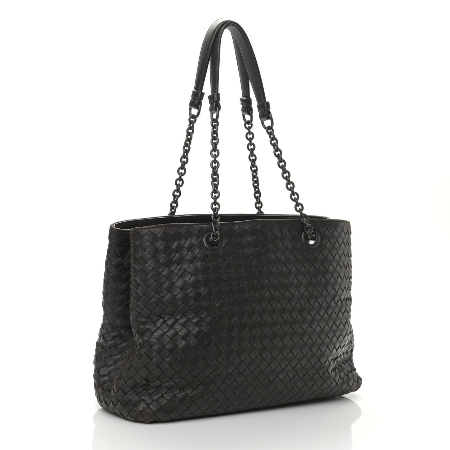 Nappa Intrecciato Medium Tote Grey