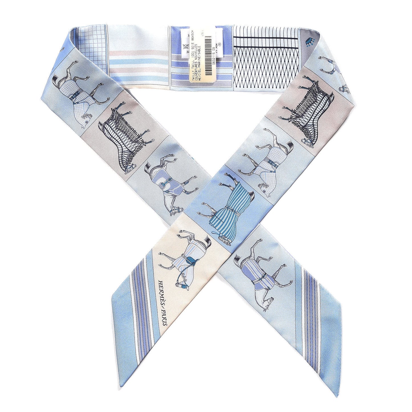 Silk Couvertures Nouvelles Twilly Ciel Marine Sable
