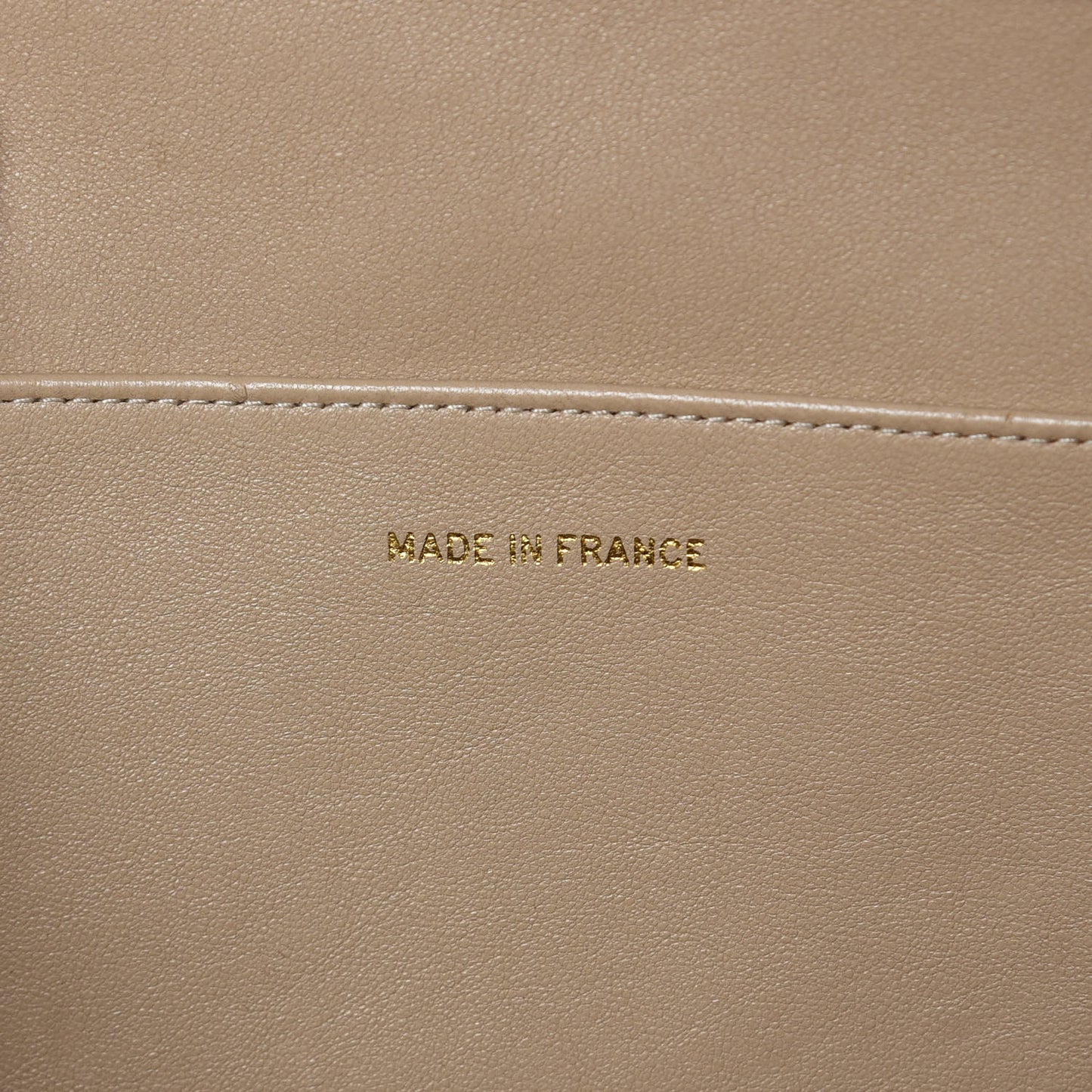 Suede Quilted Tote Beige