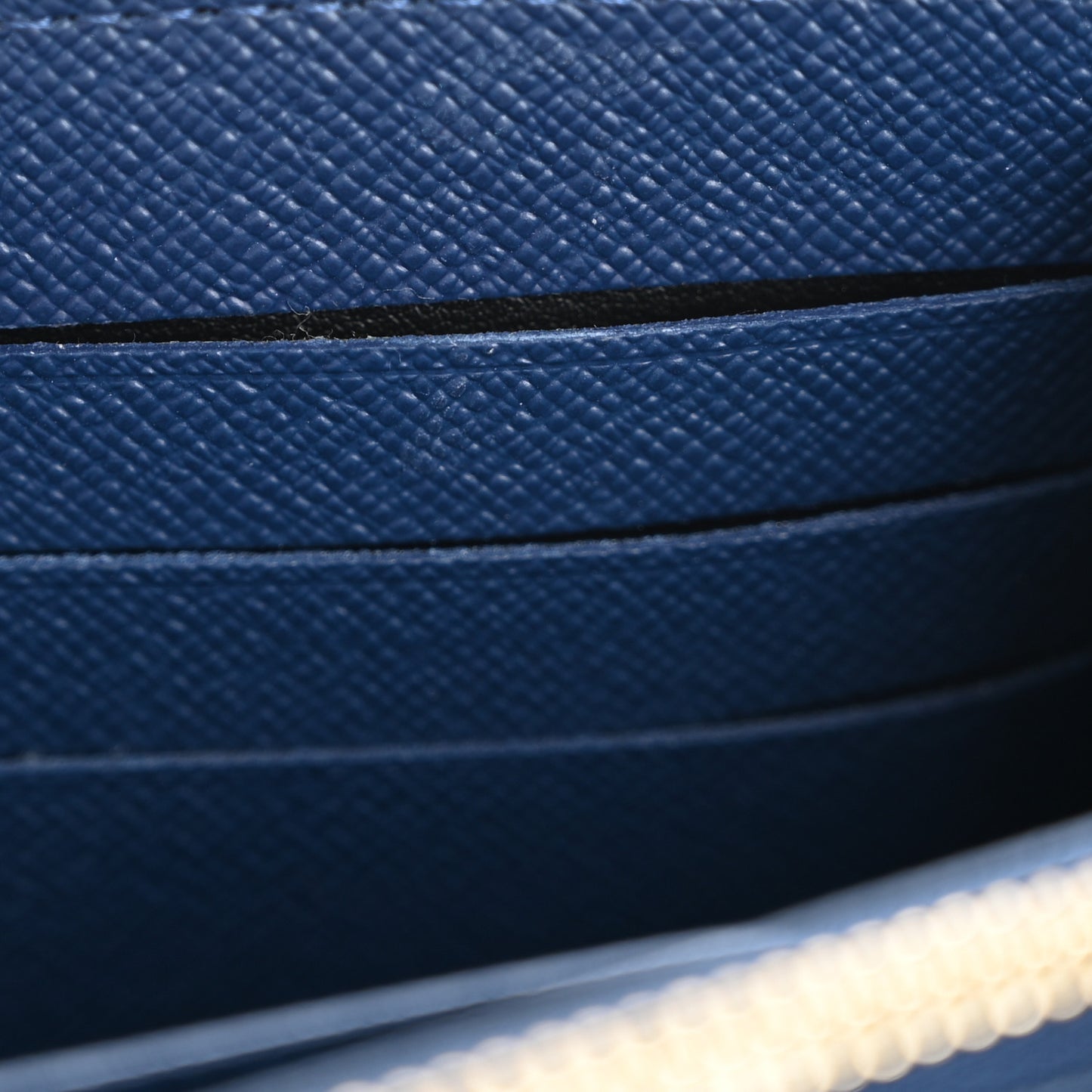 Monogram Jacquard Denim Sarah Wallet Bleu