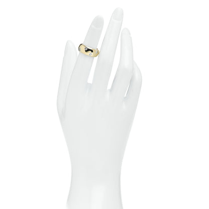 Tiffany 18K Yellow Gold Platinum Diamond Wide Etoile Band Ring 47 4.25 2 of 4