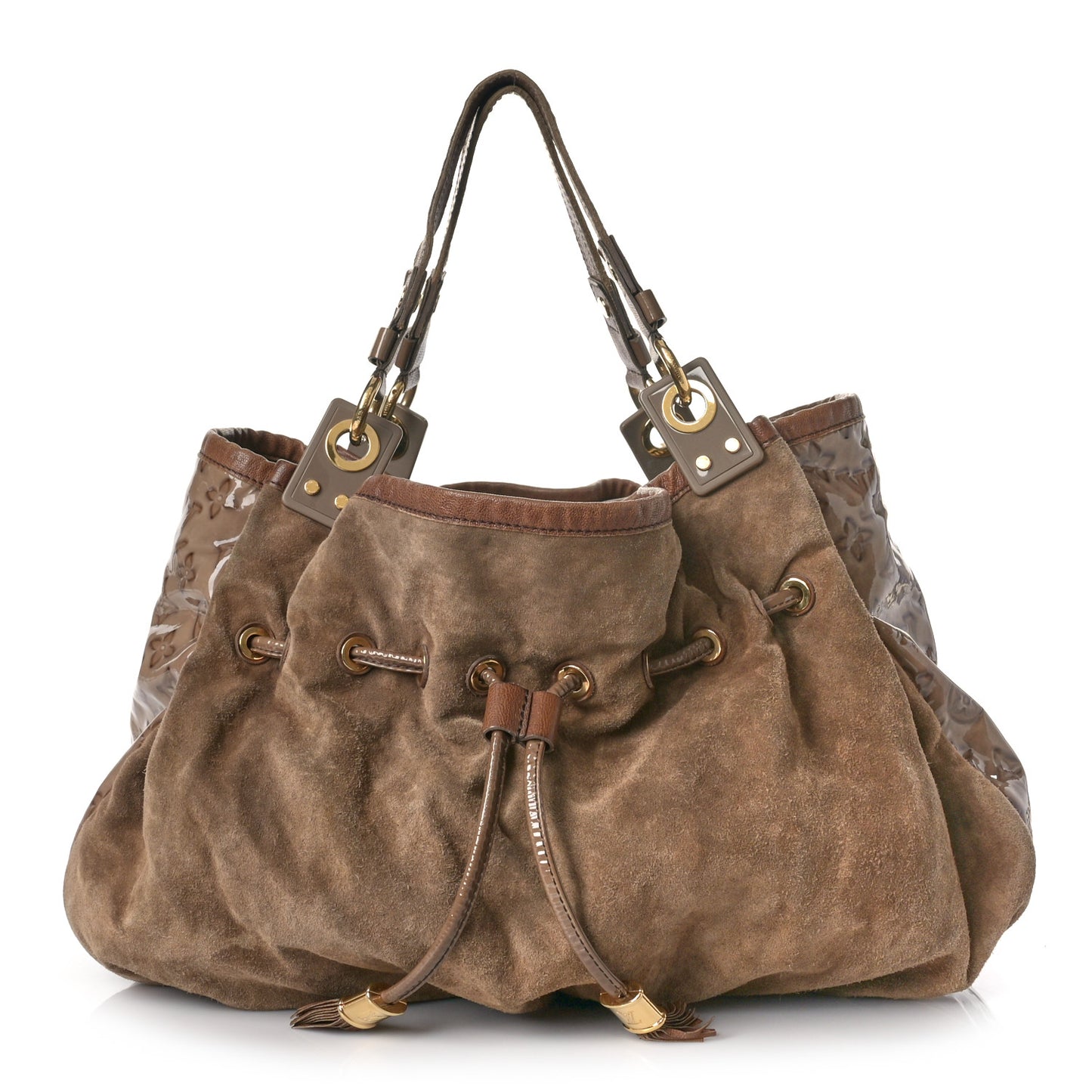 Suede Patent Monogram Irene Brown