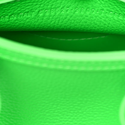 Balenciaga Grained Calfskin Neo Classic Silver Hardware Nano City Crossbody Fluo Green 7 of 9