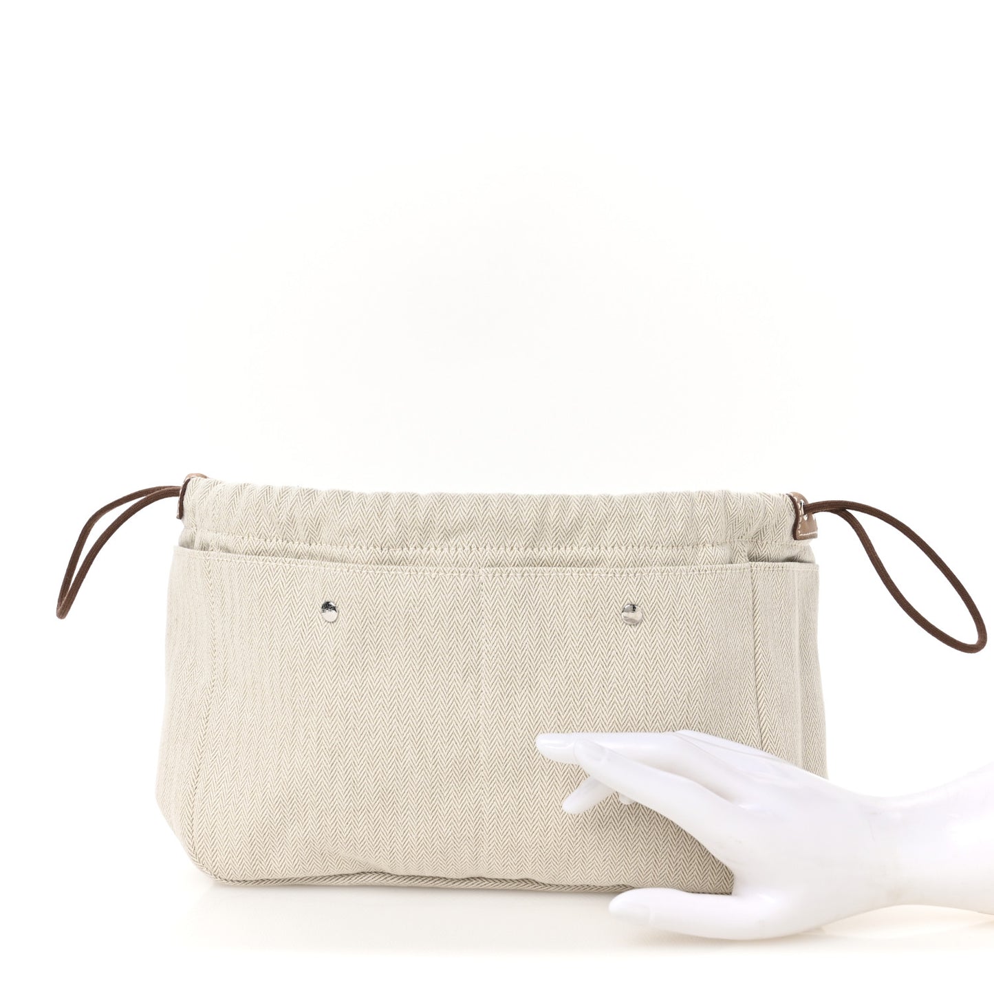 Canvas Barenia Fourbi 25 MM Pouch Naturel Fauve