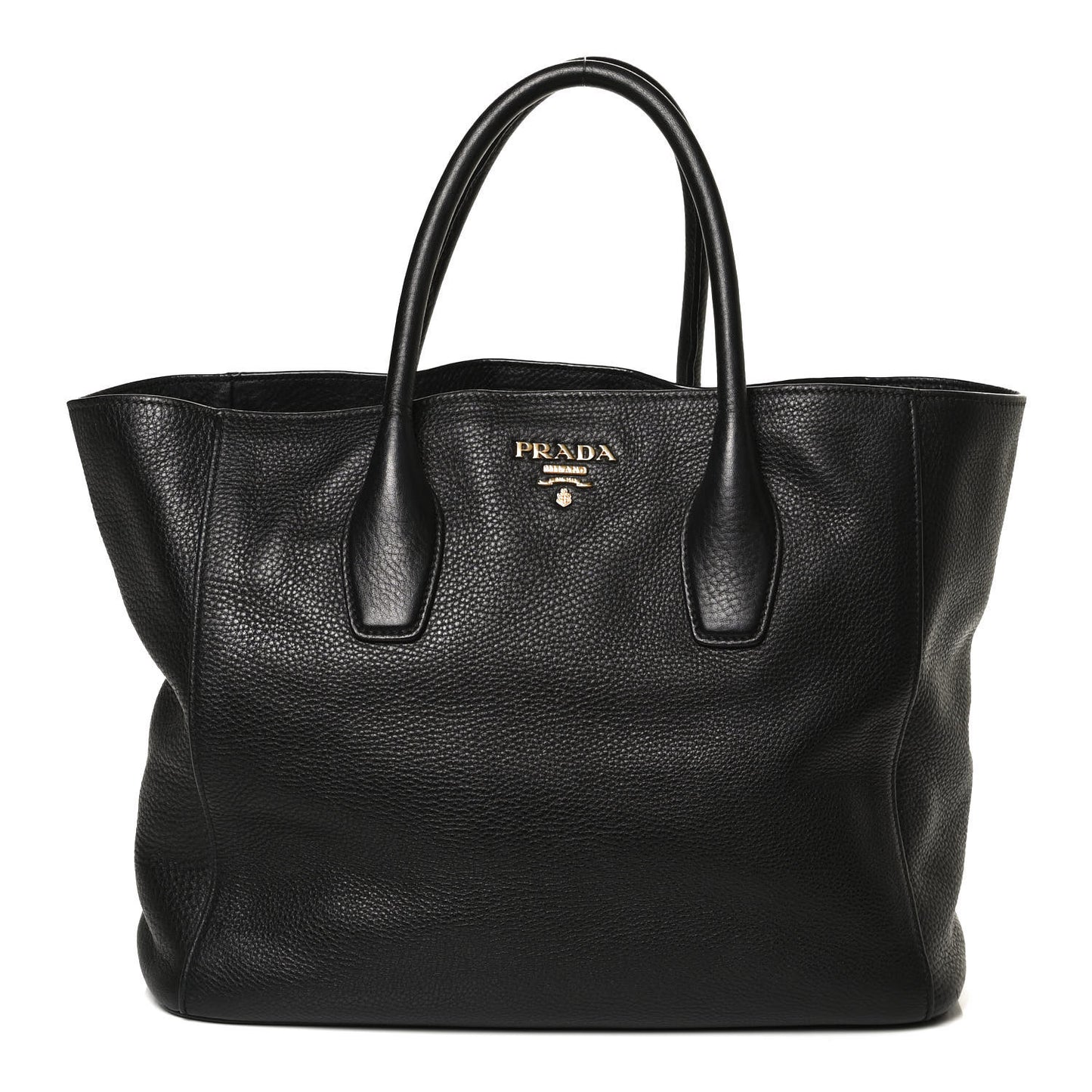 Vitello Daino Tote Black