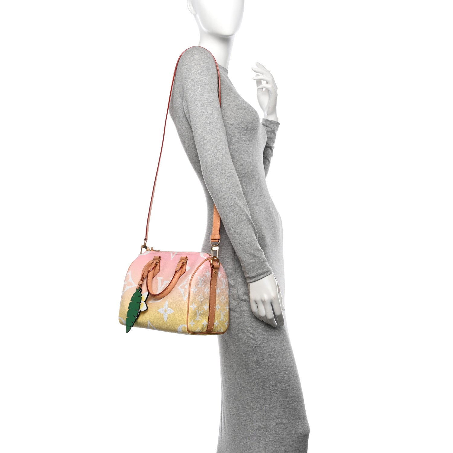 Louis Vuitton Monogram Giant By The Pool Speedy Bandouliere 25 Light Pink 2 of 9