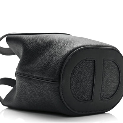Hermes Taurillon Clemence Swift In-The-Loop 18 Bag Black 6 of 8