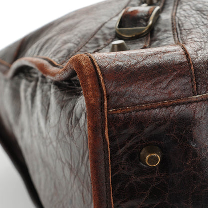 Balenciaga Chevre Classic Hardware Work Chocolate 8 of 9