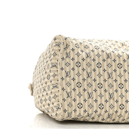 Louis Vuitton Mini Lin Croisette Speedy 30 Blue 10 of 11