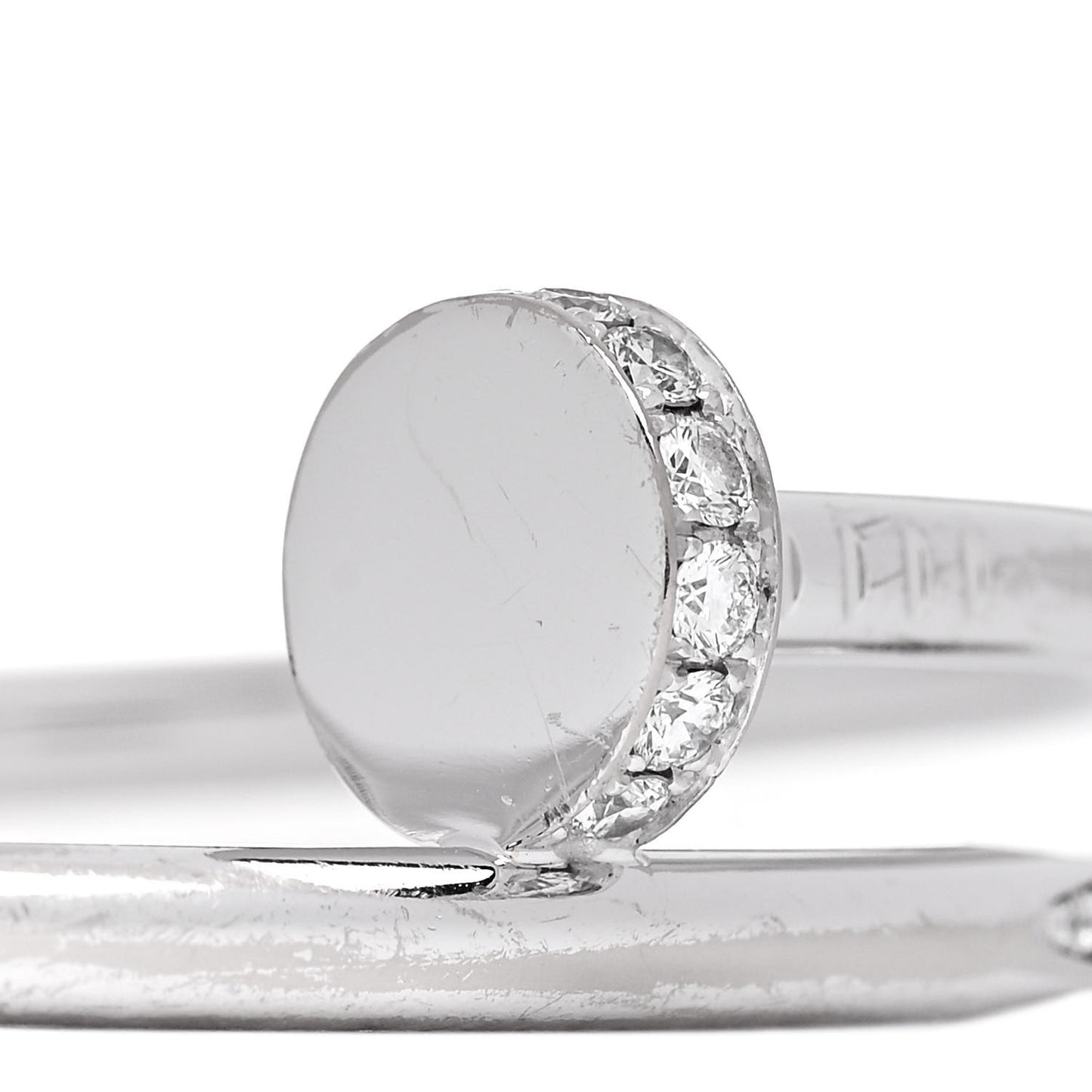 18K White Gold Diamond Juste Un Clou Bracelet 16