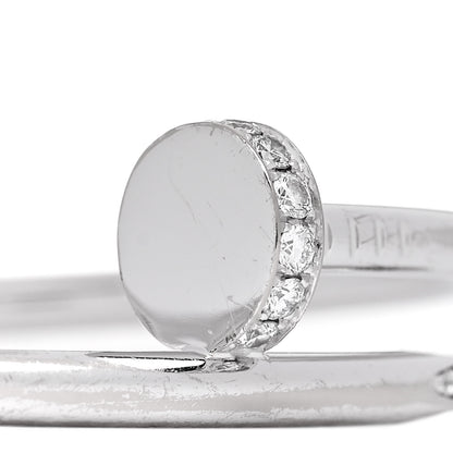 Cartier 18K White Gold Diamond Juste Un Clou Bracelet 16 3 of 5