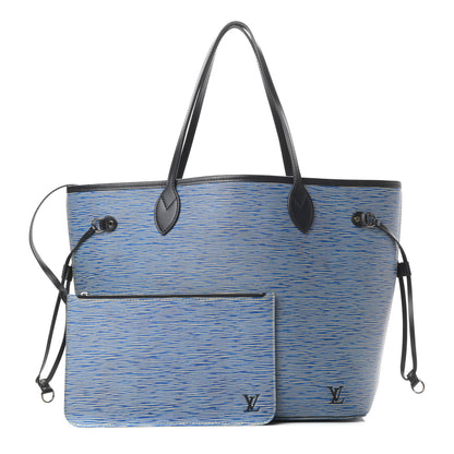 Louis Vuitton Epi Neverfull MM Denim Light 1 of 18