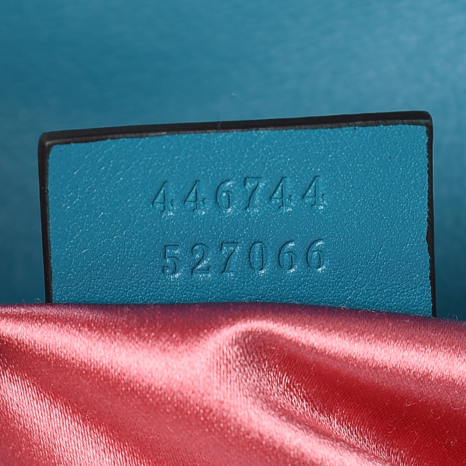 Gucci Velvet Matelasse Mini GG Marmont Shoulder Bag Pavone Cyan 7 of 10