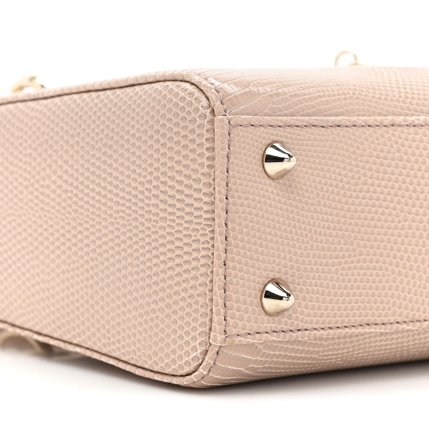 Christian Dior Lizard Small Lady Dior Beige 9 of 10