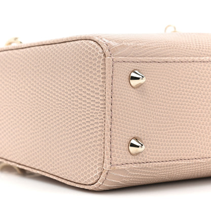 Christian Dior Lizard Small Lady Dior Beige 9 of 10