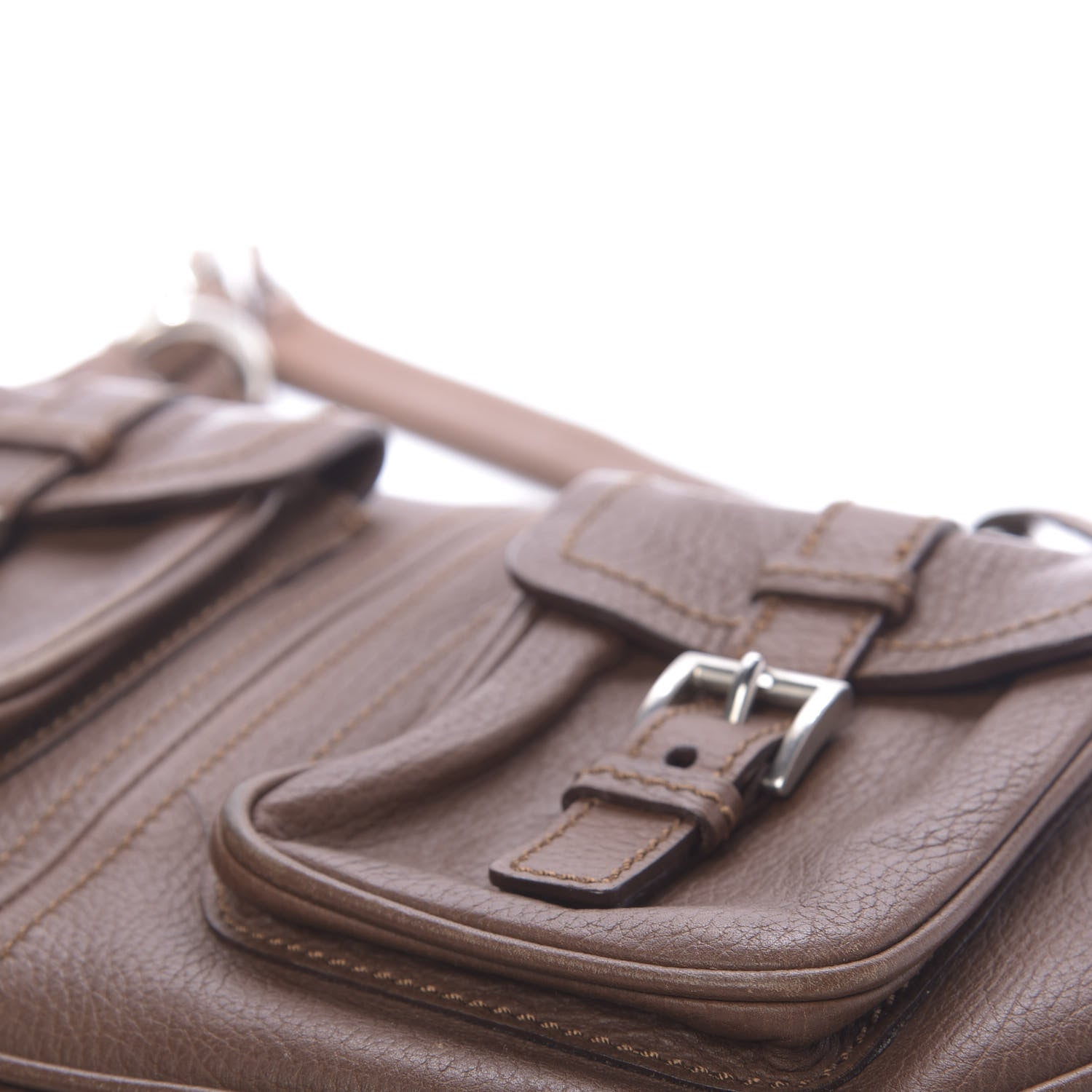 Prada Vitello Daino Hobo Brown 9 of 13