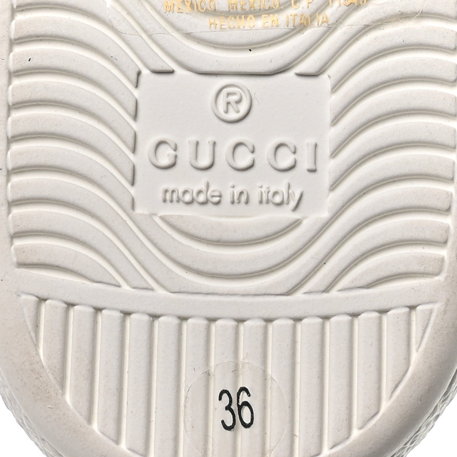 Gucci Calfskin Ayers Bee Embroidered Womens Ace Sneakers 36 White Green 7 of 9