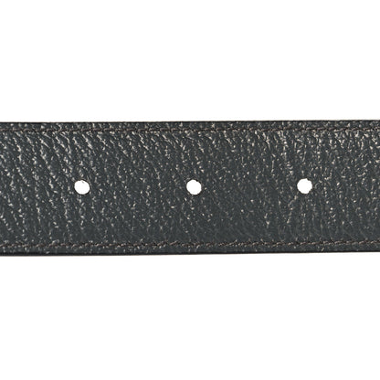 Gucci Textured Dollar Calfskin Squared Interlocking G 30mm Reversible Belt 85 34 Black 4 of 6