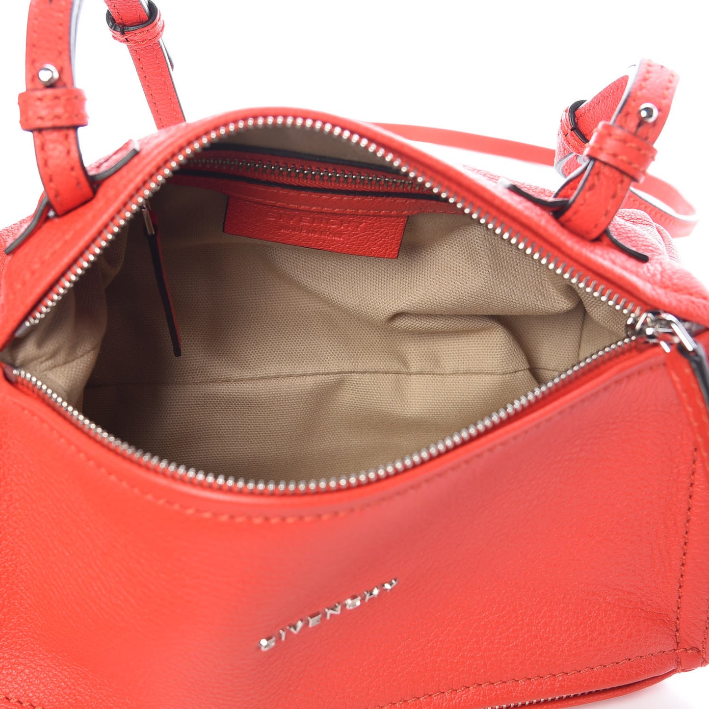 Sugar Goatskin Mini Pandora Red