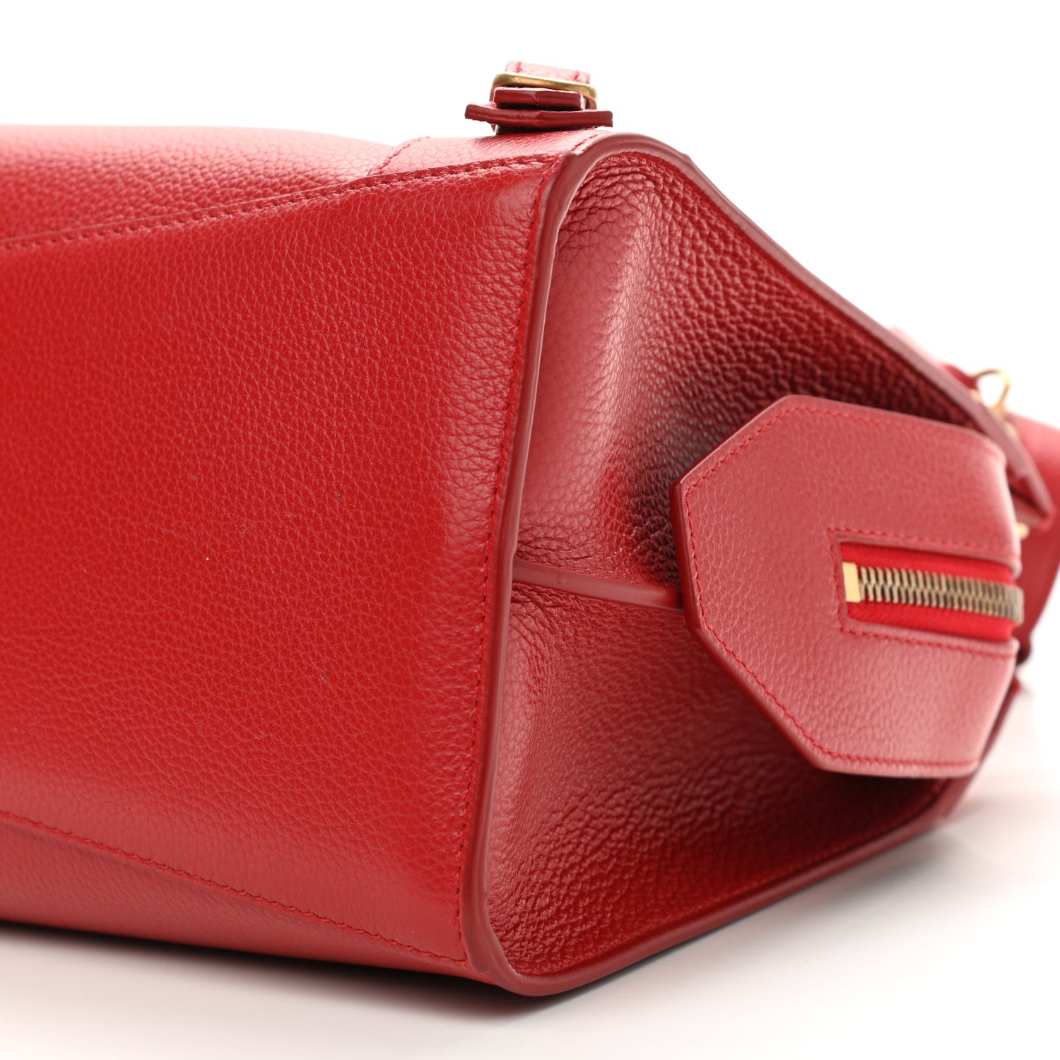 Balenciaga Grained Calfskin Neo Classic Gold Hardware S City Medium Red 11 of 12