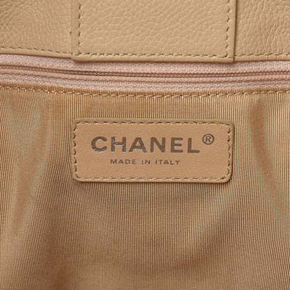 Chanel Calfskin Cerf Executive Shopper Tote Light Beige 6 of 16