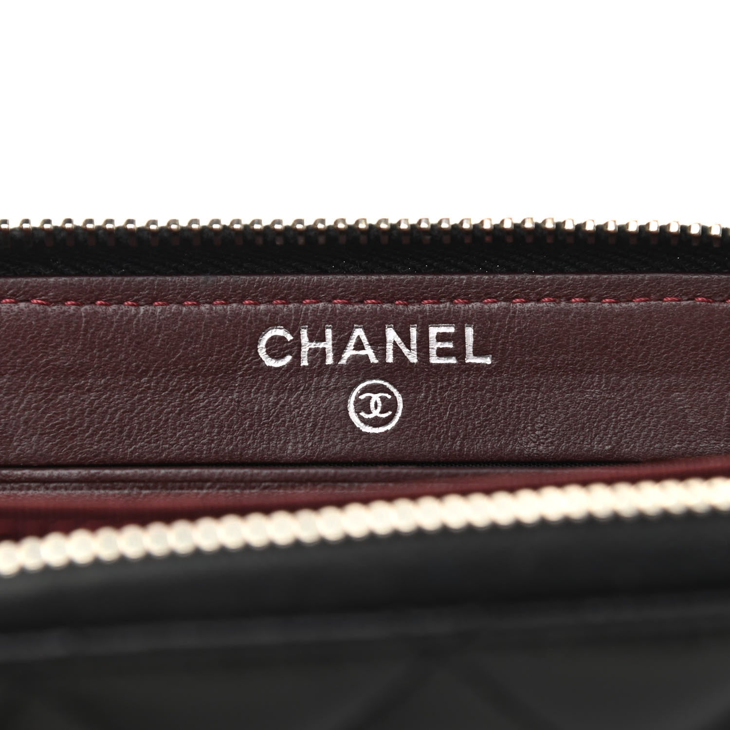 Chanel Lambskin Quilted Small Gusset Zip Around Wallet 6 of 9