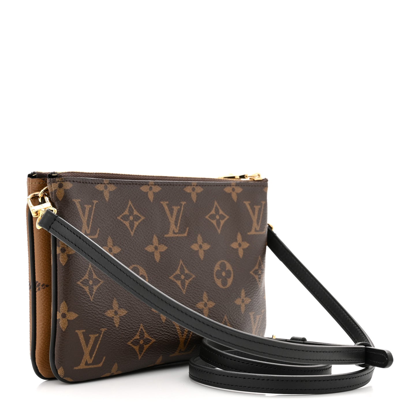 Reverse Monogram Giant Double Zip Pochette