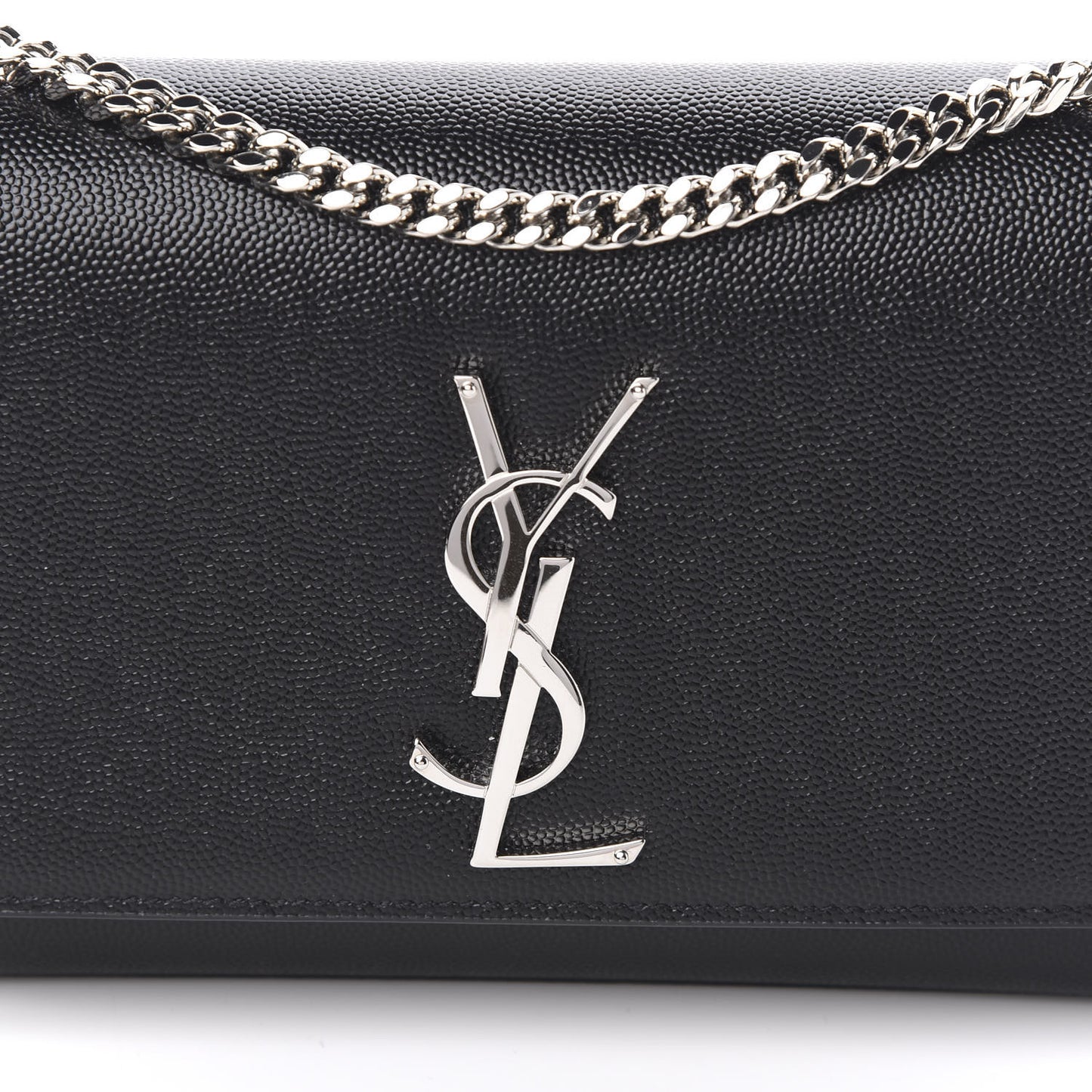 Grain De Poudre Small Monogram Kate Satchel Black