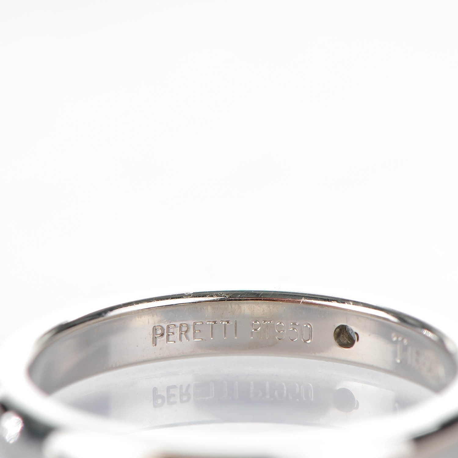 Tiffany Platinum Diamond Elsa Peretti Band Ring 5.25 4 of 6