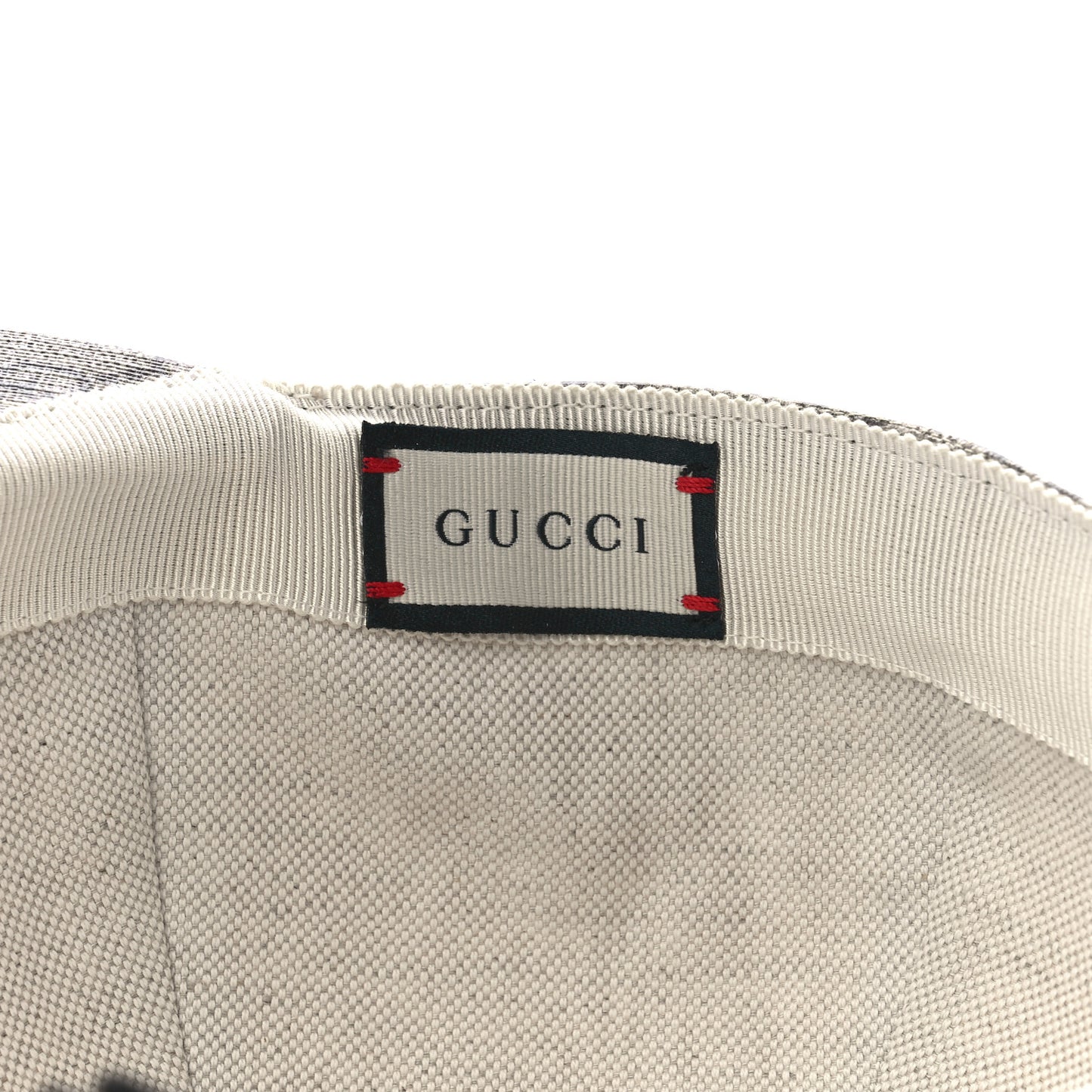 GG Supreme Monogram Apple Print Baseball Hat M Beige Red