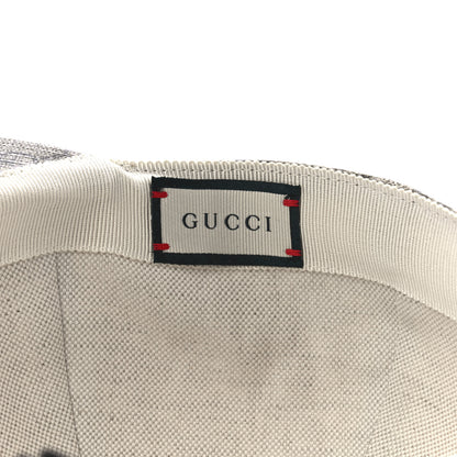 Gucci GG Supreme Monogram Apple Print Baseball Hat M Beige Red 8 of 9