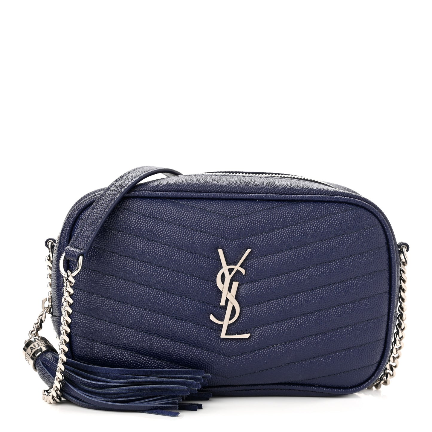 Grain De Poudre Matelasse Monogram Mini Lou Camera Bag Denim
