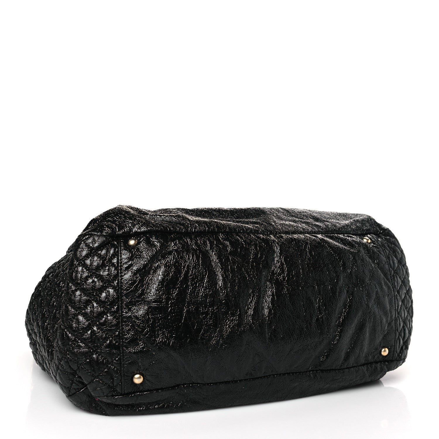 Chanel Vinyl XL Rock and Chain Flap Black 4 of 9
