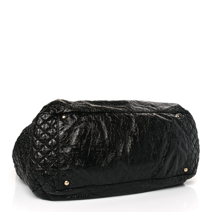 Chanel Vinyl XL Rock and Chain Flap Black 4 of 9