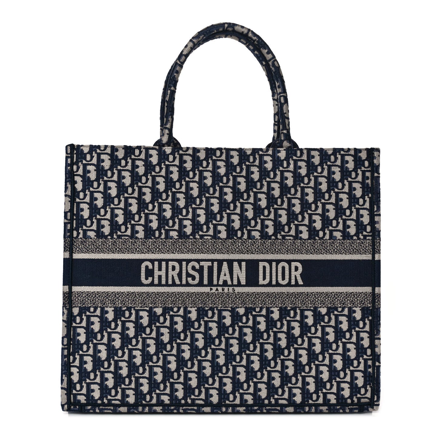Oblique Large Book Tote Blue Multicolor