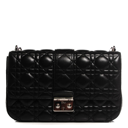 Christian Dior Lambskin Cannage Medium Miss Dior Flap Black 1 of 9