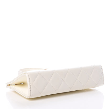 Chanel Lambskin Quilted Evening By The Sea Clutch White 4 of 11
