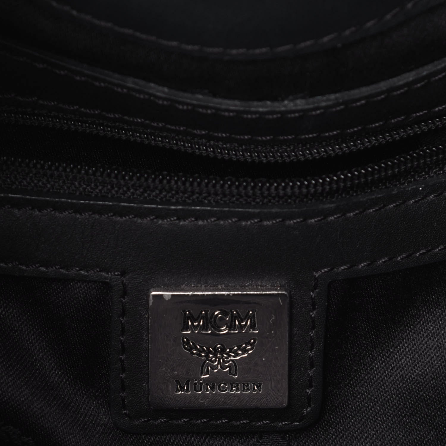 MCM Visetos Essential Drawstring Bucket Bag Black 8 of 15