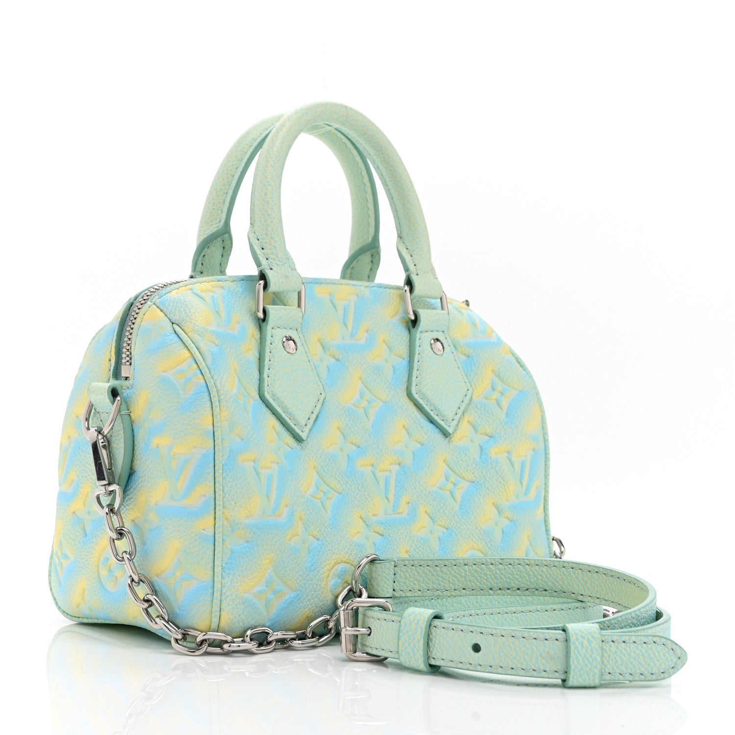 Louis Vuitton Empreinte Monogram Summer Stardust Speedy 20 Water Green 3 of 9