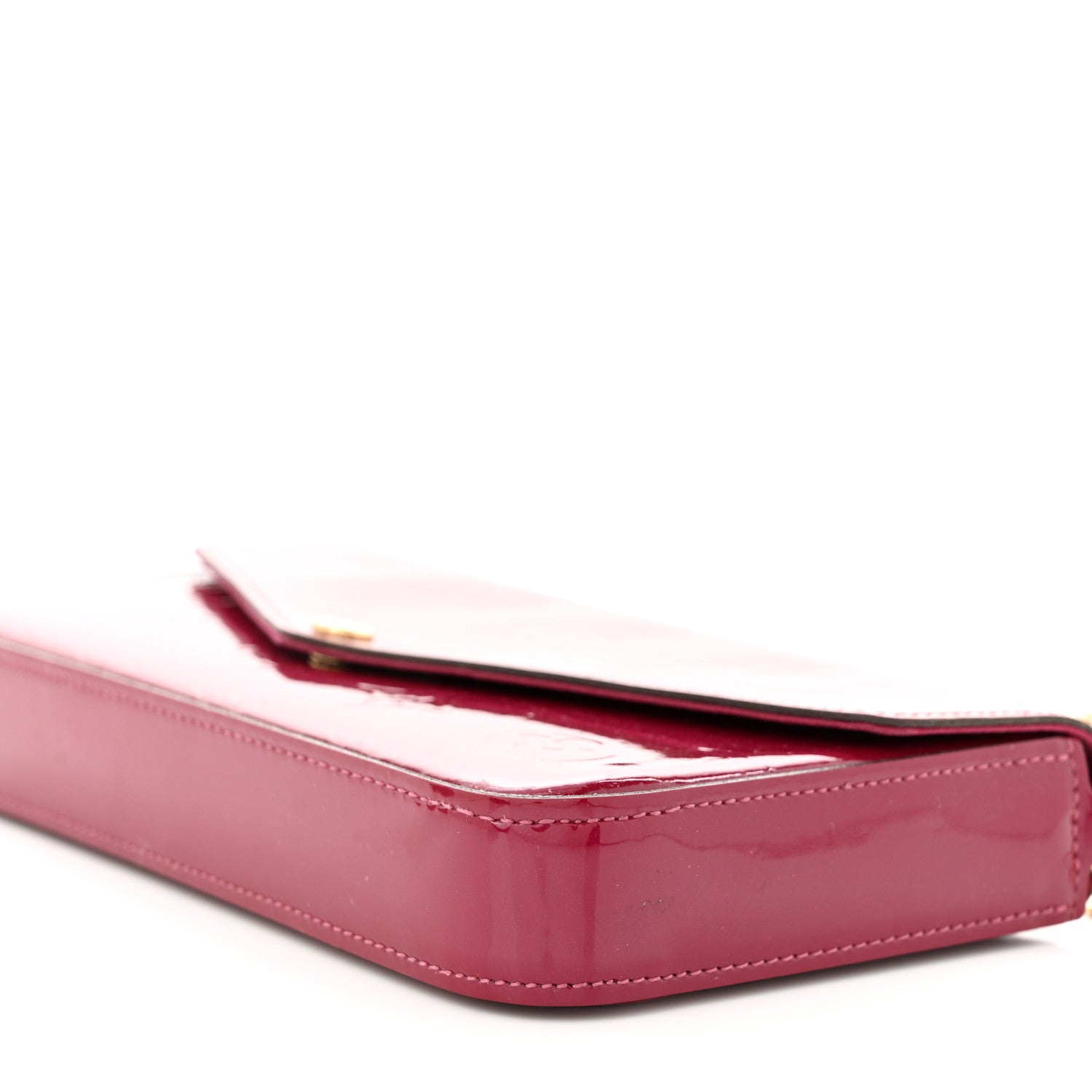 Louis Vuitton Vernis Felicie Chain Wallet Magenta 7 of 11