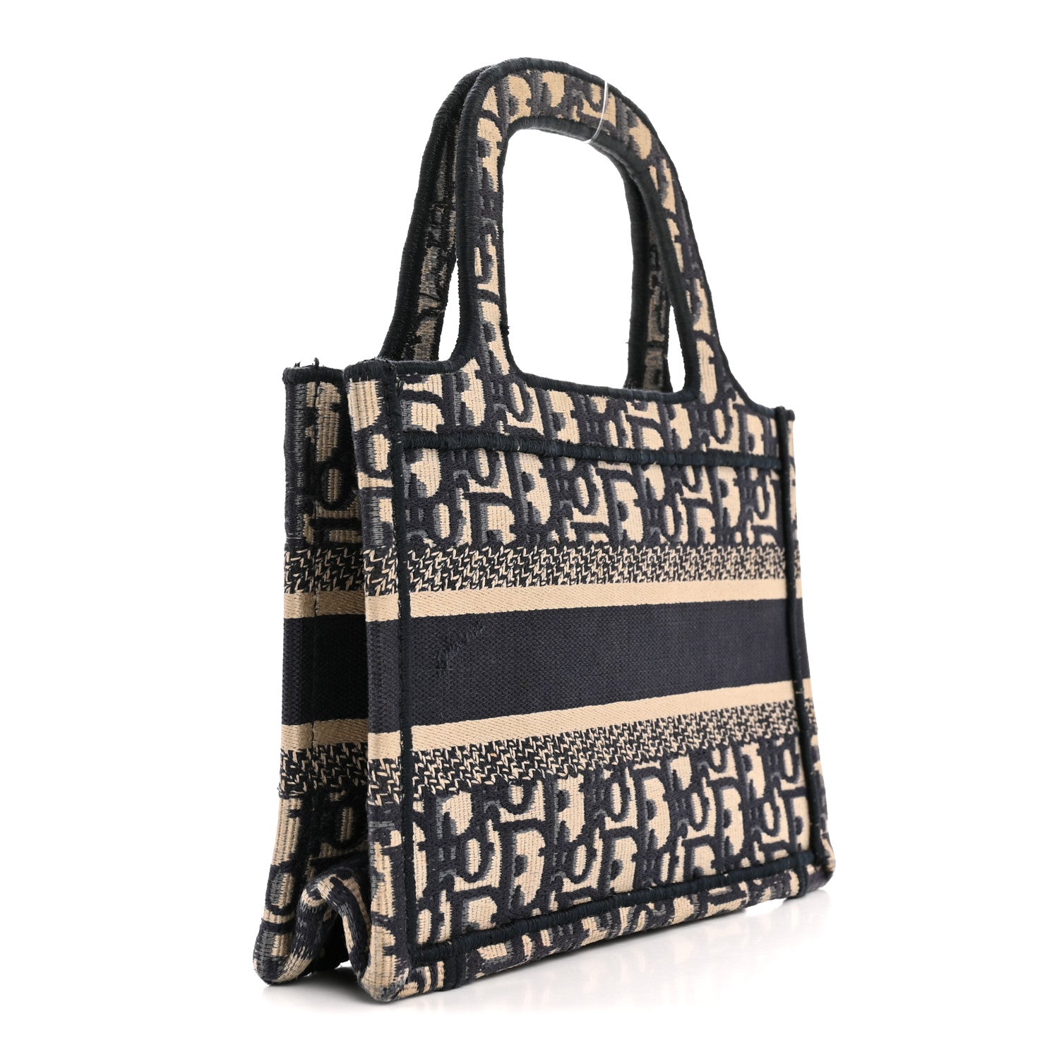 Christian Dior Oblique Mini Book Tote Blue Multicolor 3 of 13