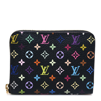 Louis Vuitton Monogram Multicolor Zippy Coin Purse Black Grenade 1 of 8